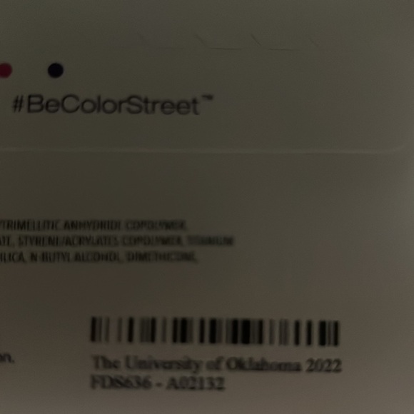 Color Street Collegiate Collection The University of Oklahoma Nail Polish Strips - Picture 5 of 5